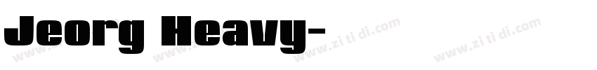 Jeorg Heavy字体转换